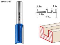 Фреза пазовая прямая D=12 , L=25, хв.8мм, (28753-1